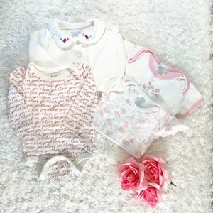 GAP Baby White and Pink 3-6M Bodysuits Mixed Lot